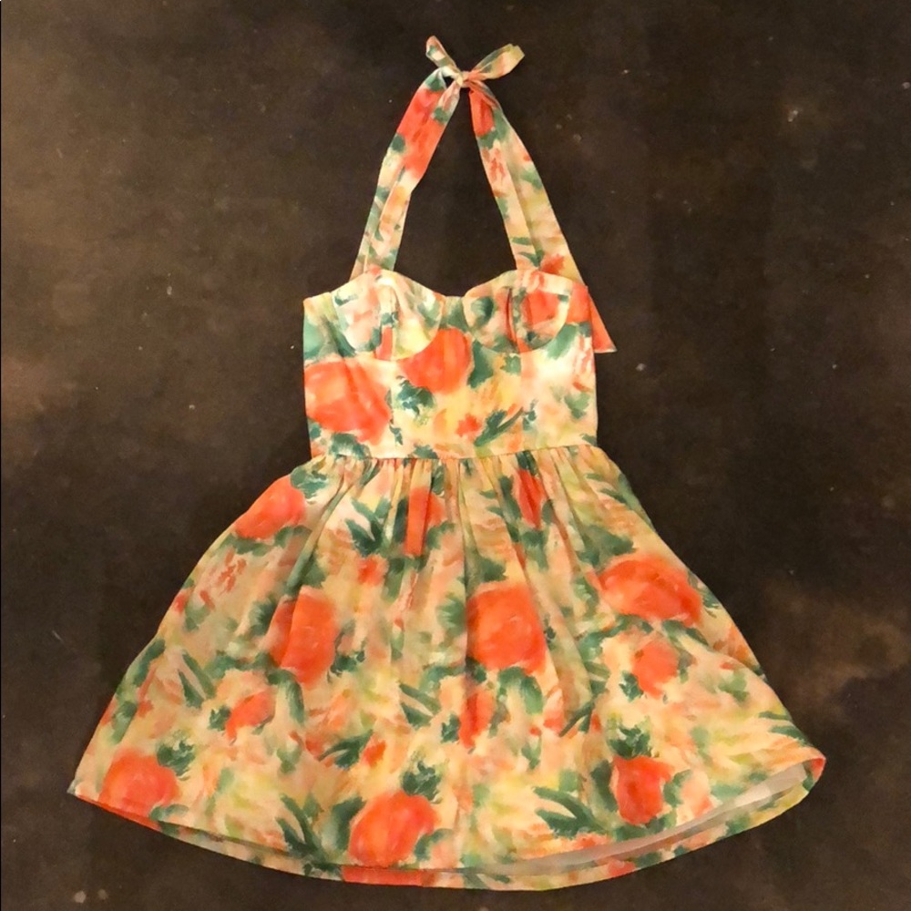 Alice and Olivia Halter Dress
